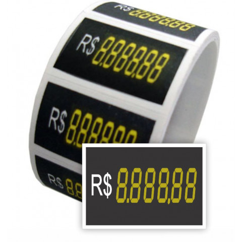 Etiqueta Adesiva 65 x 48 mm - Marca Preço