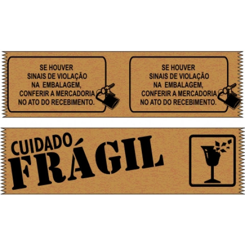 Fita Gomada, 70 mm de Largura, Com ou Sem Reforço, Impressão Padrão