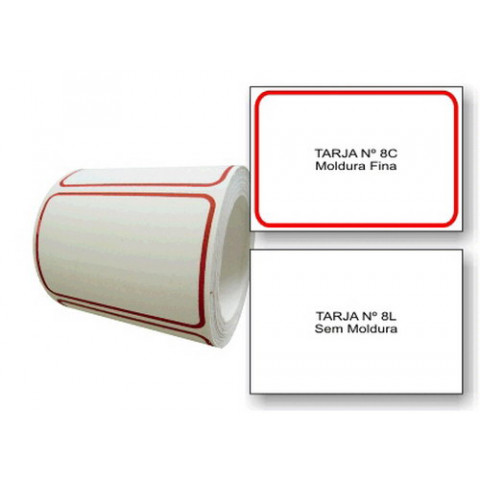 Etiqueta Adesiva Tarjada 48 x 65 mm (Nº 8C e 8L)