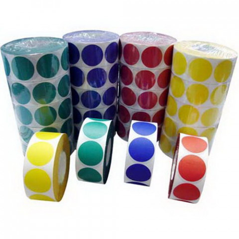 Etiqueta de Controle Colorida 34 mm, 16 cores diferentes