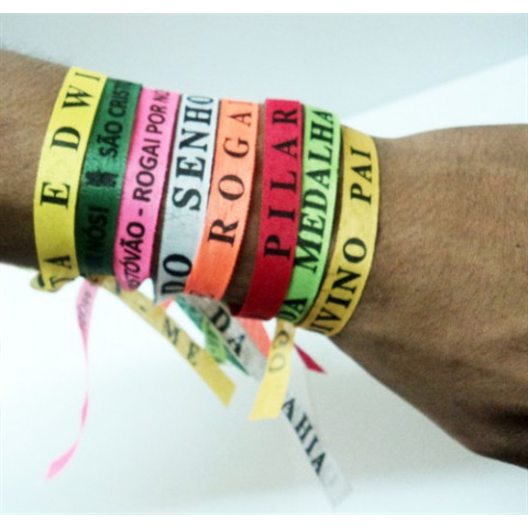 Pulseiras ou Fitinhas Personalizadas para Lembranças, 10 x 420 mm