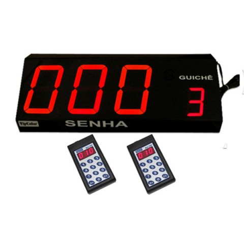 Orientador de Filas ST W9 com teclado sem fio, senha alternada