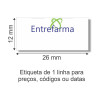 Etiqueta Adesiva, MX 2612, Open C8, Prix 8, 26 x 12 mm para Etiquetadoras, com Opçoes Personalizadas - 1