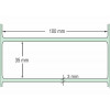 Etiqueta Adesiva Couchê, 100 x 35 mm x 1 coluna,  para Impressoras Térmicas - 3