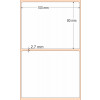Etiqueta Adesiva BOPP Branco, 100 x 80 mm x 1 coluna, para Impressoras Térmicas - 3