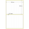 Etiqueta Adesiva em Papel Térmico, 100 x 80 mm x 1 coluna, para Impressoras Térmicas Diretas - 3