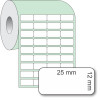 Etiqueta Adesiva Couchê, 25 x 12 mm x 4 colunas, para Impressoras Térmicas - 2