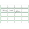 Etiqueta Adesiva Couchê, 25 x 12 mm x 4 colunas, para Impressoras Térmicas - 4