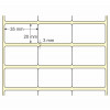 Etiqueta Adesiva em Papel Térmico, 35 x 20 mm x 3 colunas, para Impressoras Térmicas Diretas - 3