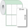 Etiqueta Adesiva Couchê, 35 x 65 mm x 3 colunas, para Impressoras Térmicas - 1