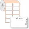 Etiqueta Adesiva BOPP Branco, 40 x 25 mm x 2 colunas, para Impressoras Térmicas - 2