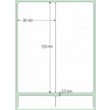 Etiqueta Adesiva Couchê, 50 x 120 mm x 2 colunas, para Impressoras Térmicas - 3