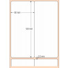 Etiqueta Adesiva BOPP Branco, 50 x 120 mm x 2 colunas, para Impressoras Térmicas - 3