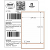 Etiqueta Adesiva BOPP Branco, 104 x 145 mm x 1 coluna, SIGEP WEB CORREIOS, para Impressoras Térmicas - 3