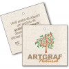 Tag Ecológico Mini ou Cartela Bijú, Tamanho 42 x 47 mm, Papel Reciclável 250 g, Diversos Formatos, com Opções Personalizadas - 3