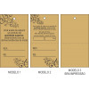 Tag 75 x 38 mm Papel Kraft 160 g - 4
