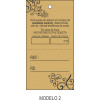 Tag 75 x 38 mm Papel Kraft 160 g - 3